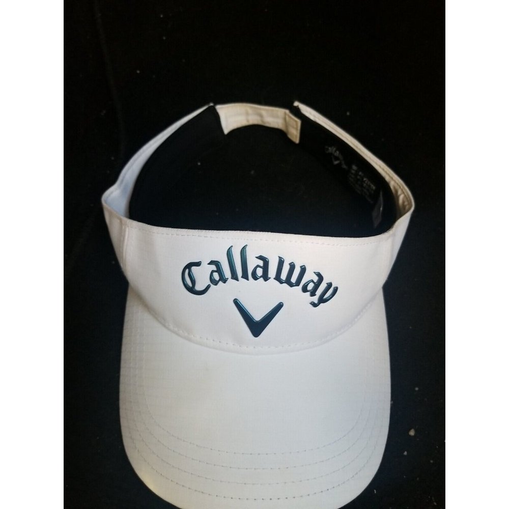 Callaway White Visor Teal Stitching CA-55666